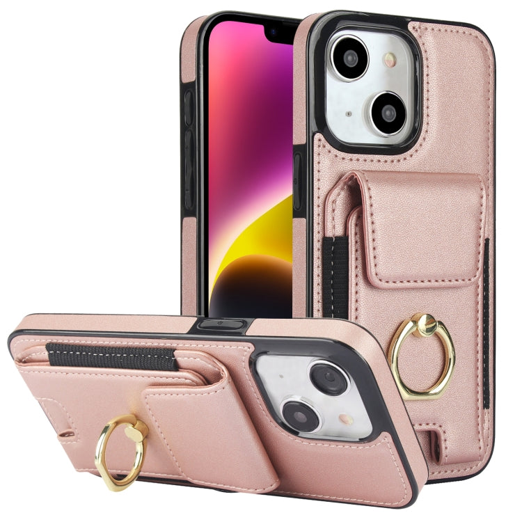 Elastic Card Bag Ring Holder Phone Case, For iPhone 15 Pro, For iPhone 15, For iPhone 14, For iPhone 14 Pro, For iPhone 14 Pro Max