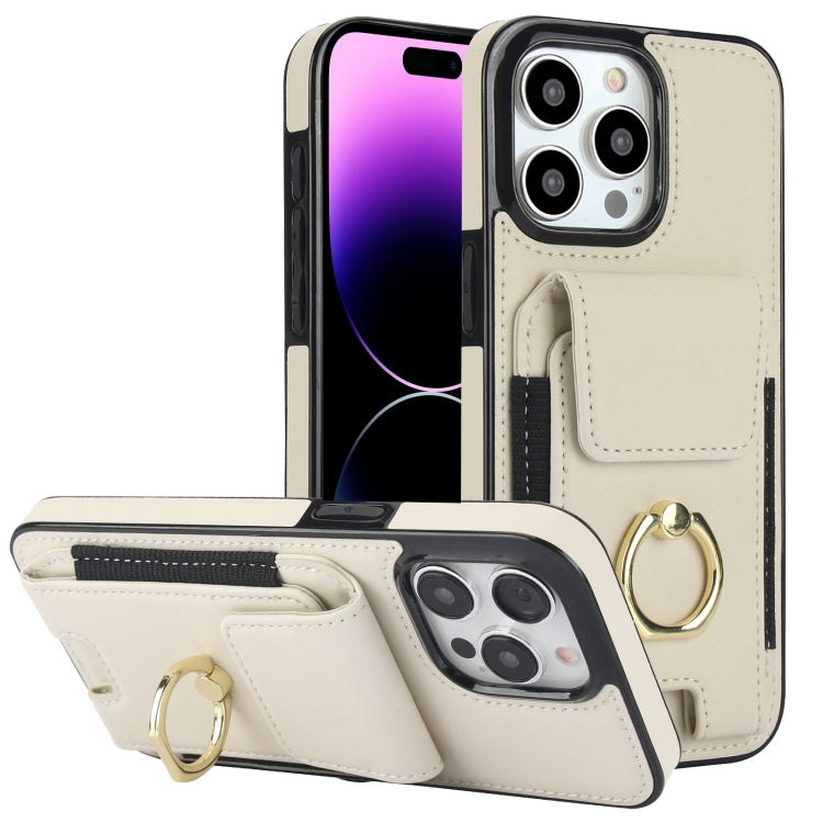 Elastic Card Bag Ring Holder Phone Case, For iPhone 15 Pro, For iPhone 15, For iPhone 14, For iPhone 14 Pro, For iPhone 14 Pro Max