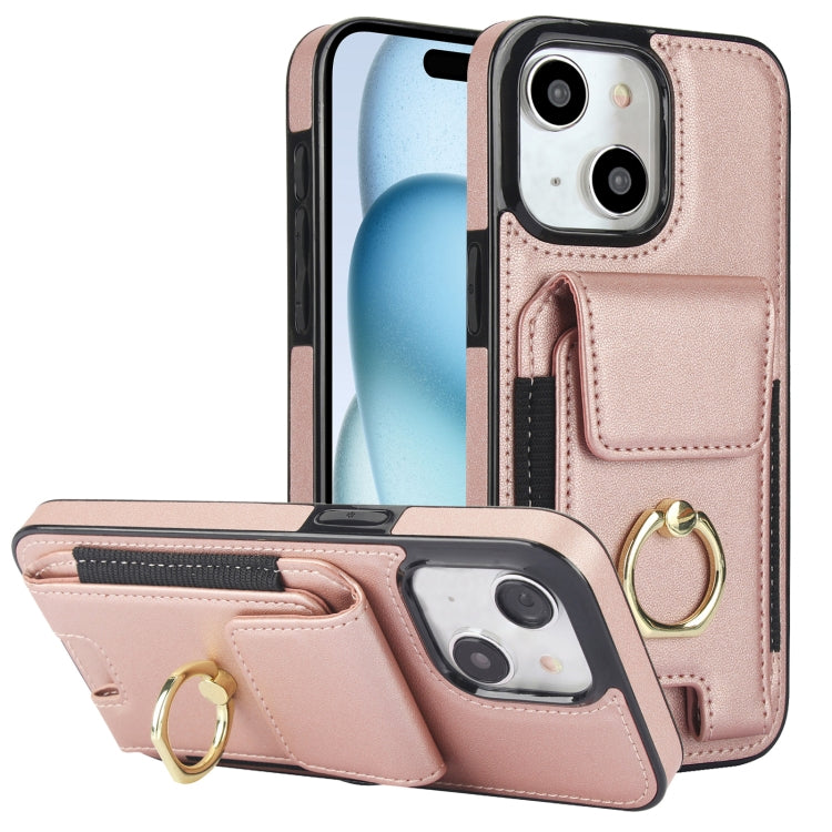 Elastic Card Bag Ring Holder Phone Case, For iPhone 15 Pro, For iPhone 15, For iPhone 14, For iPhone 14 Pro, For iPhone 14 Pro Max