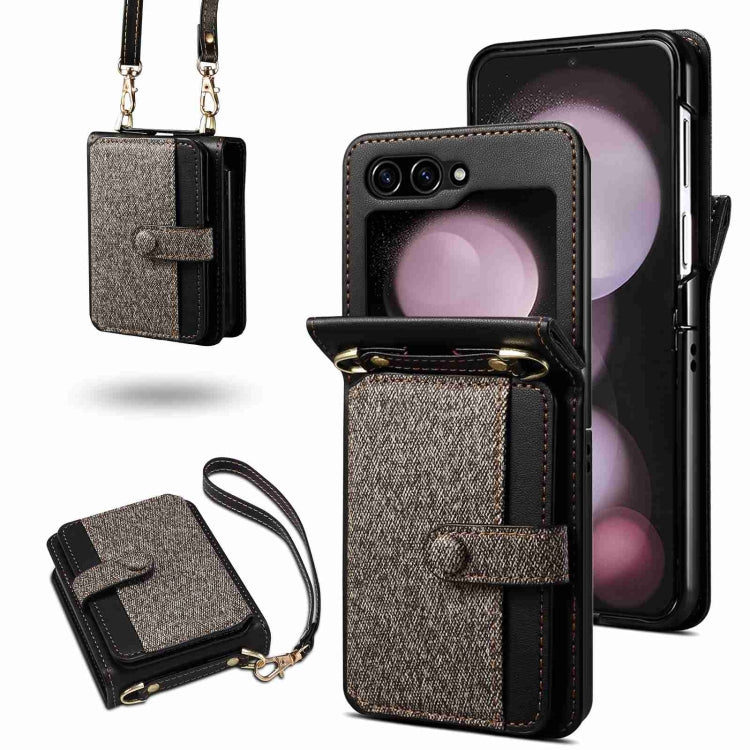 Crossbody Color Matching Folding Phone Case