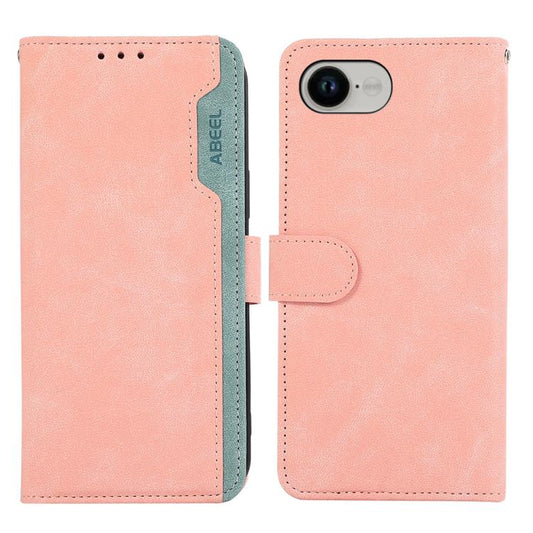 ABEEL Color Block Magnetic RFID Leather Phone Case