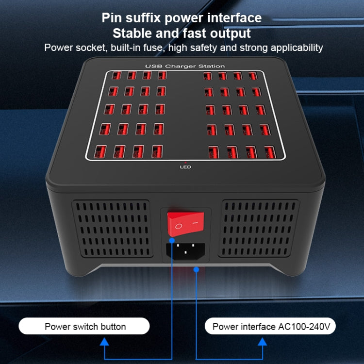 YFY-A76 200W 40 Ports USB Smart Charging Station, YFY-A76