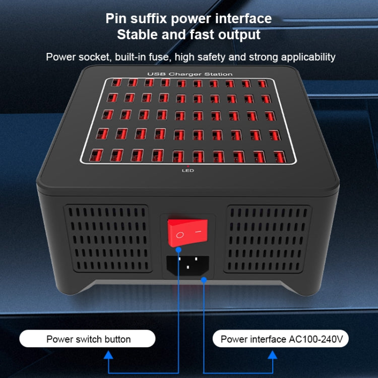 YFY-A77 250W 50 Ports USB Smart Charging Station, YFY-A77