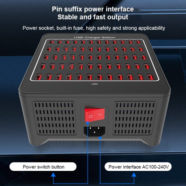 YFY-A78 300W 60 Ports USB Smart Charging Station, YFY-A78