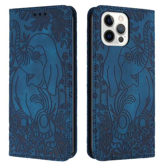 Retro Elephant Embossed Leather Phone Case, For iPhone 12 Pro Max, For iPhone 11 Pro Max, For iPhone 11, For iPhone 11 Pro