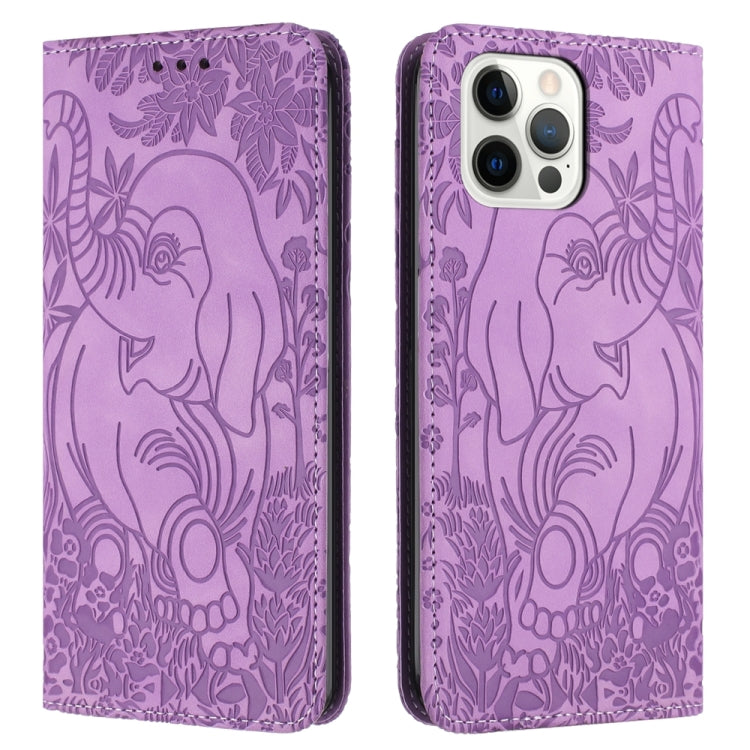 Retro Elephant Embossed Leather Phone Case, For iPhone 12 Pro Max, For iPhone 11 Pro Max, For iPhone 11, For iPhone 11 Pro