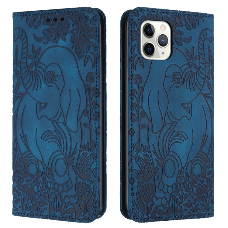 Retro Elephant Embossed Leather Phone Case, For iPhone 12 Pro Max, For iPhone 11 Pro Max, For iPhone 11, For iPhone 11 Pro