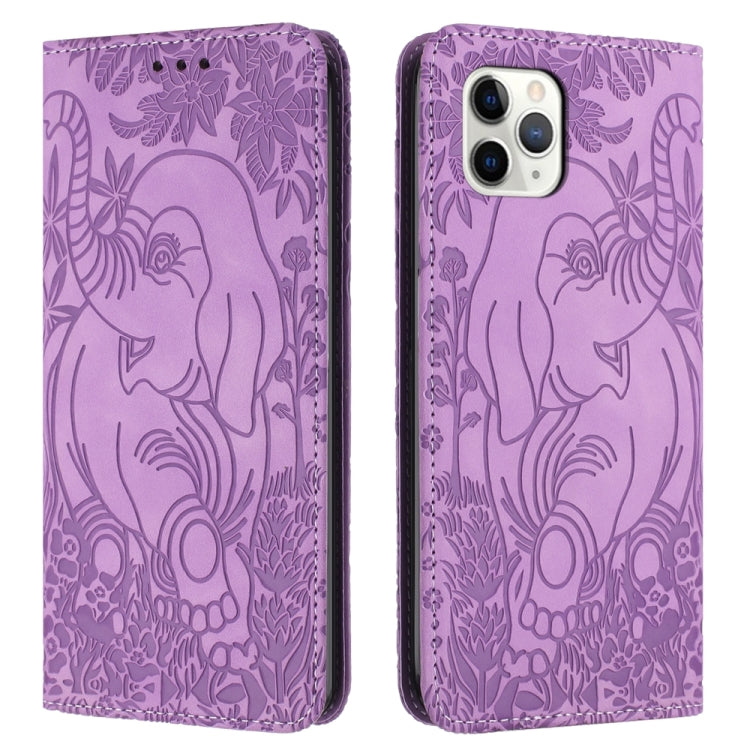 Retro Elephant Embossed Leather Phone Case, For iPhone 12 Pro Max, For iPhone 11 Pro Max, For iPhone 11, For iPhone 11 Pro