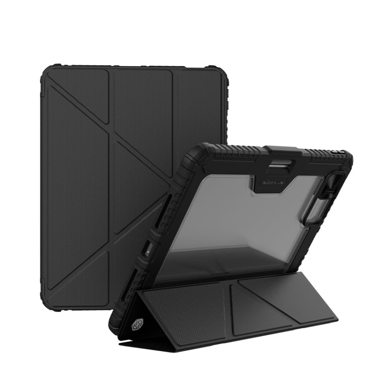 NILLKIN Bumper Pro Multi-angle Folding Style Tablet Leather Case, For iPad Pro 13 2024, For iPad Air 13 2024 / Pro 12.9, For iPad Pro 11 2024