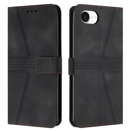 Triangle Solid Color Leather Phone Case, For iPhone 16e, For iPhone 16 Pro Max, For iPhone 16 Pro, For iPhone 16 Plus, For iPhone 16, For iPhone 15 Pro Max