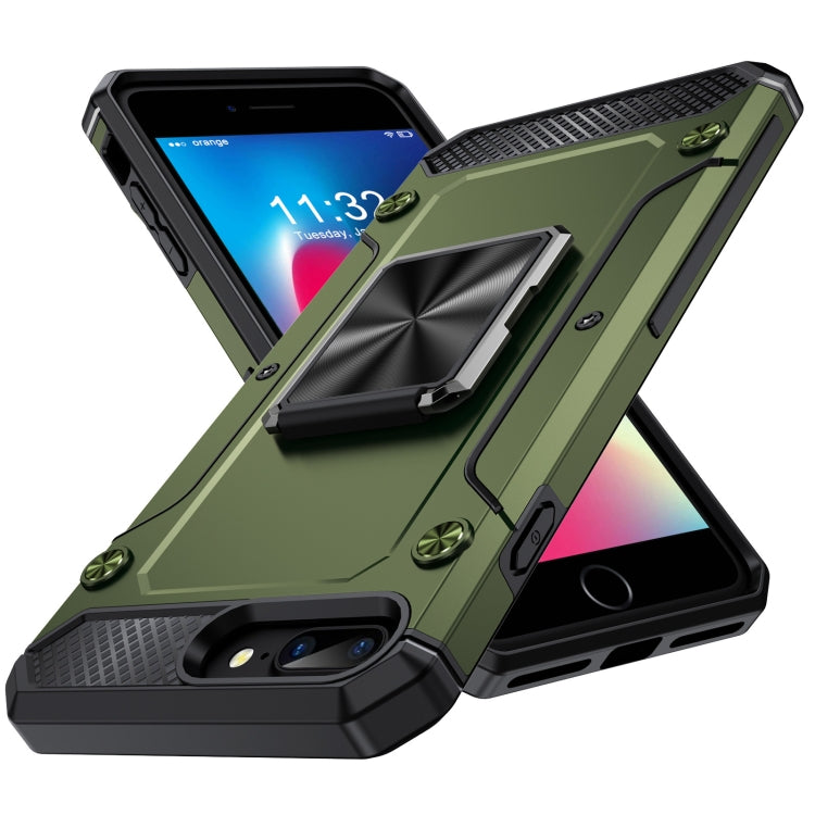 Shockproof Metal Holder Phone Case, For iPhone 11, For iPhone XS Max, For iPhone 8 Plus / 7 Plus