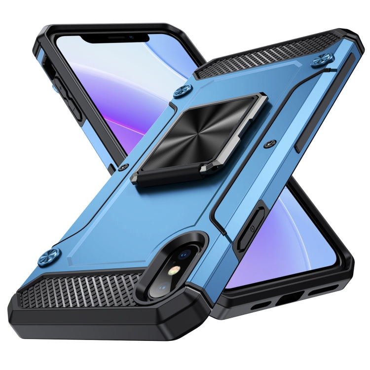 Shockproof Metal Holder Phone Case, For iPhone 11, For iPhone XS Max, For iPhone 8 Plus / 7 Plus