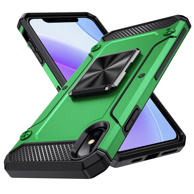 Shockproof Metal Holder Phone Case, For iPhone 11, For iPhone XS Max, For iPhone 8 Plus / 7 Plus