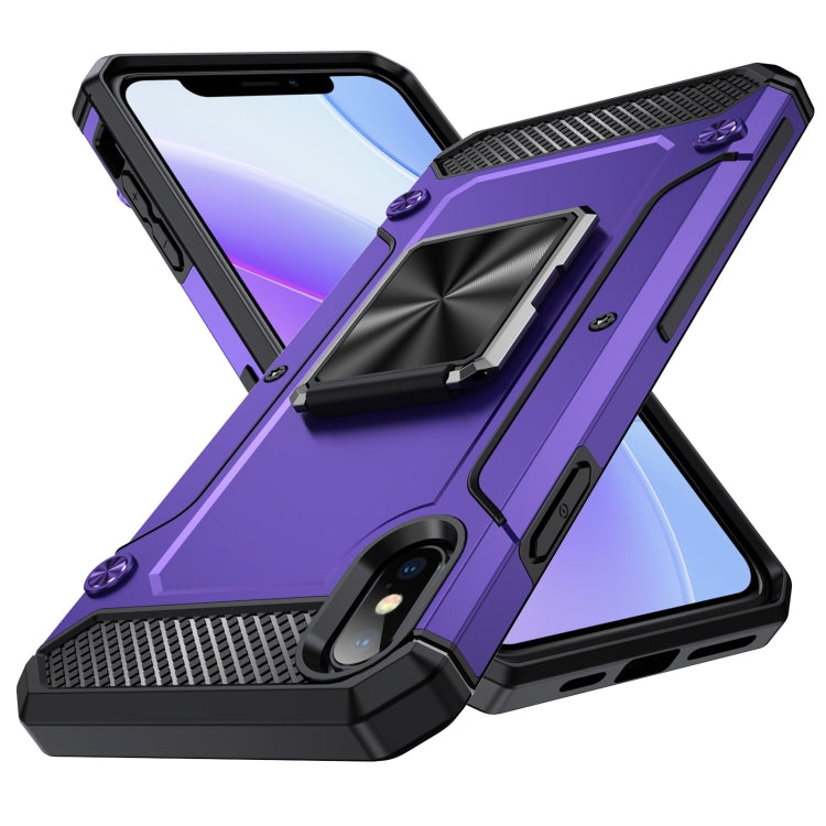 Shockproof Metal Holder Phone Case, For iPhone 11, For iPhone XS Max, For iPhone 8 Plus / 7 Plus