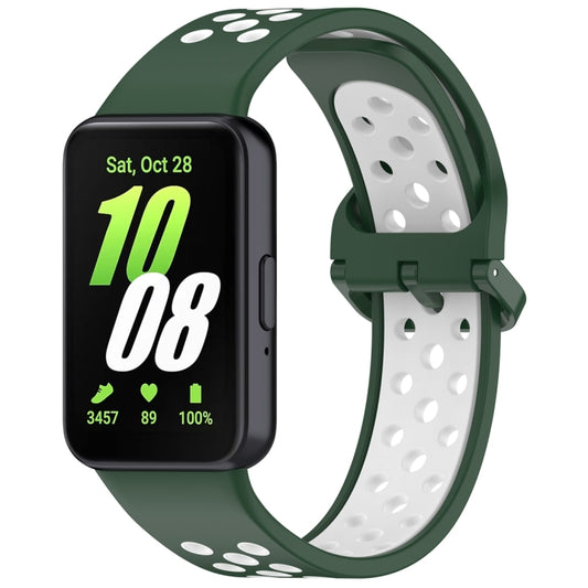 Two Color Breathable Silicone Watch Band, For Samsung Galaxy Fit 3