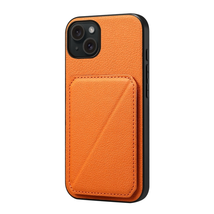 D04 Calf Texture Dual Card Slot Holder Phone Case, For iPhone 16 Pro Max, For iPhone 16 Pro, For iPhone 16 Plus, For iPhone 16, For iPhone 7 / 8 / SE 2022, For iPhone 15 Pro Max, For iPhone 15 Pro, For iPhone 15 Plus