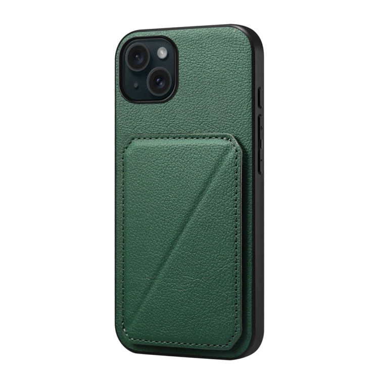 D04 Calf Texture Dual Card Slot Holder Phone Case, For iPhone 16 Pro Max, For iPhone 16 Pro, For iPhone 16 Plus, For iPhone 16, For iPhone 7 / 8 / SE 2022, For iPhone 15 Pro Max, For iPhone 15 Pro, For iPhone 15 Plus