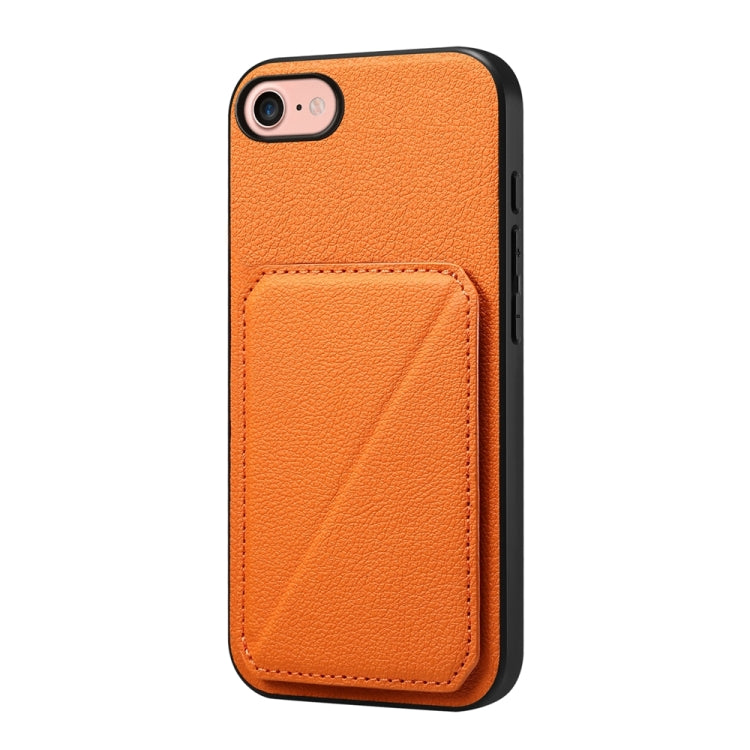 D04 Calf Texture Dual Card Slot Holder Phone Case, For iPhone 17 Pro Max, For iPhone 17 Pro, For iPhone 17, For iPhone 17 Air, For iPhone 7 / 8 / SE 2022, For iPhone 16 Pro Max