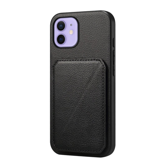 D04 Calf Texture Dual Card Slot Holder Phone Case, For iPhone 12, For iPhone 12 Pro Max, For iPhone 12 Pro, For iPhone 11 Pro Max, For iPhone 11, For iPhone 11 Pro, For iPhone X / XS, For iPhone XR