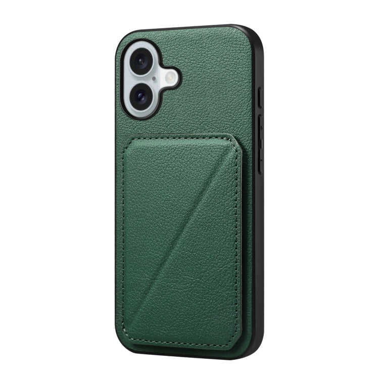 D04 Calf Texture Dual Card Slot Holder Phone Case, For iPhone 16 Pro Max, For iPhone 16 Pro, For iPhone 16 Plus, For iPhone 16, For iPhone 7 / 8 / SE 2022, For iPhone 15 Pro Max, For iPhone 15 Pro, For iPhone 15 Plus