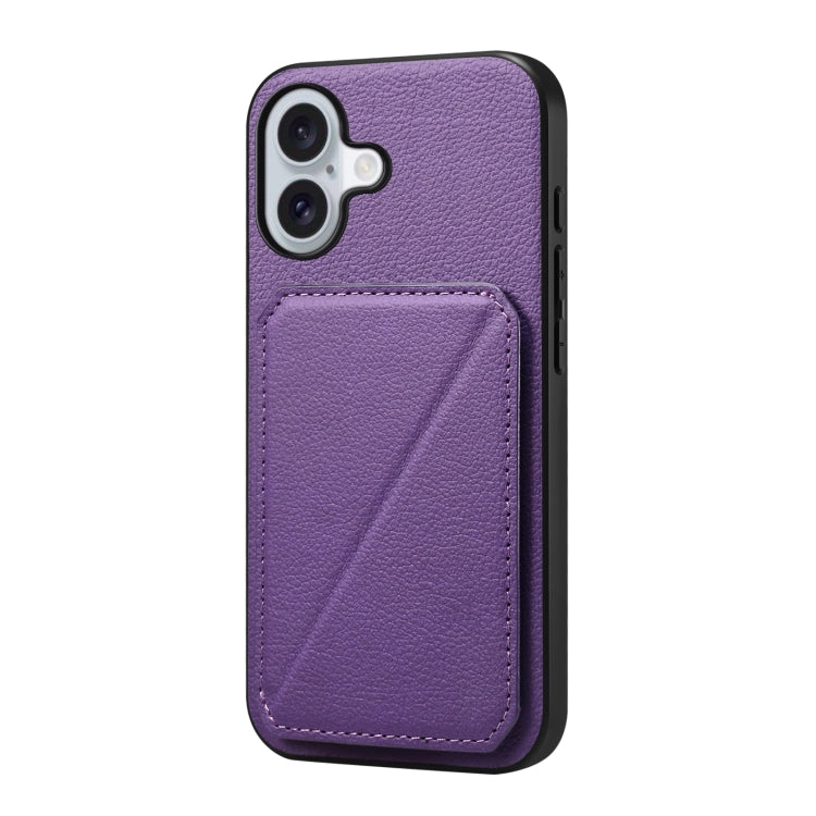 D04 Calf Texture Dual Card Slot Holder Phone Case, For iPhone 16 Pro Max, For iPhone 16 Pro, For iPhone 16 Plus, For iPhone 16, For iPhone 7 / 8 / SE 2022, For iPhone 15 Pro Max, For iPhone 15 Pro, For iPhone 15 Plus