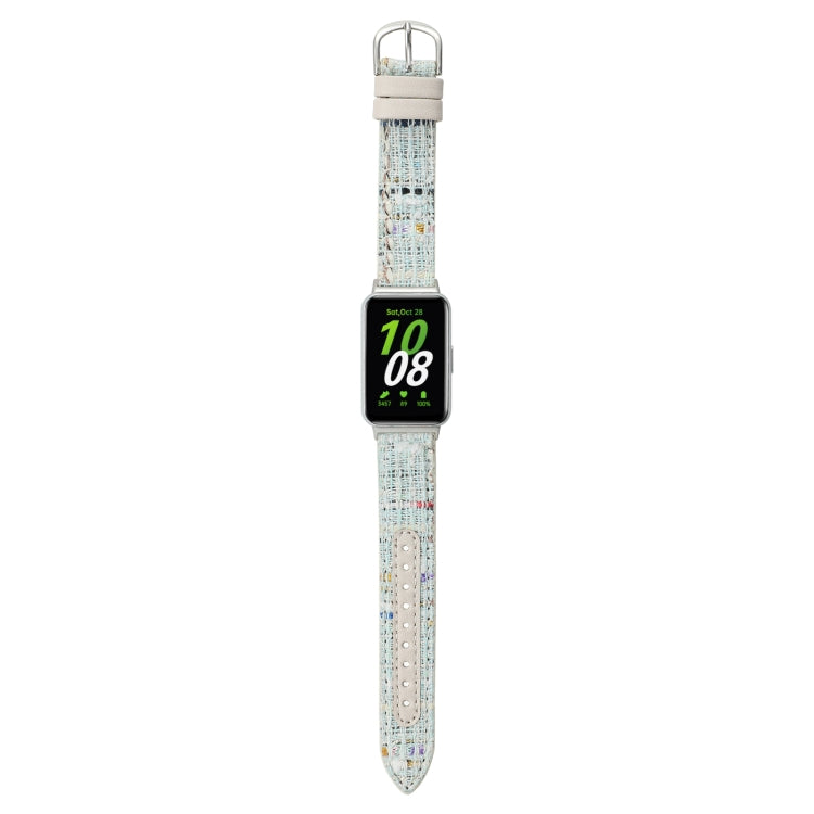 Woolen Leather Watch Band, For Samsung Galaxy Fit 3