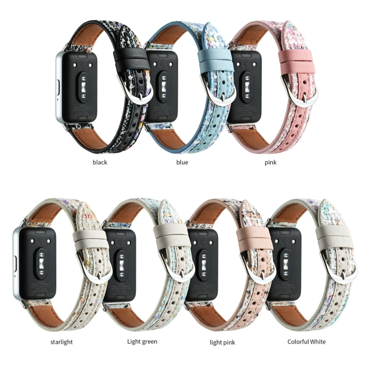Woolen Leather Watch Band, For Samsung Galaxy Fit 3