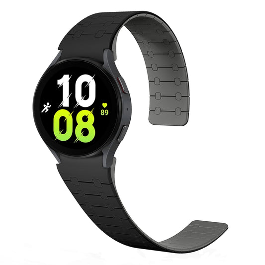 Two Color Loop Magnetic Silicone Watch Band, For Samsung Galaxy Watch 6 / 5 / 4