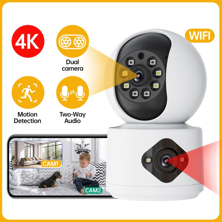 Y6204 4MP Zoom HD Indoor Waterproof Smart WiFi Camera, UK Plug, EU Plug, US Plug, AU Plug