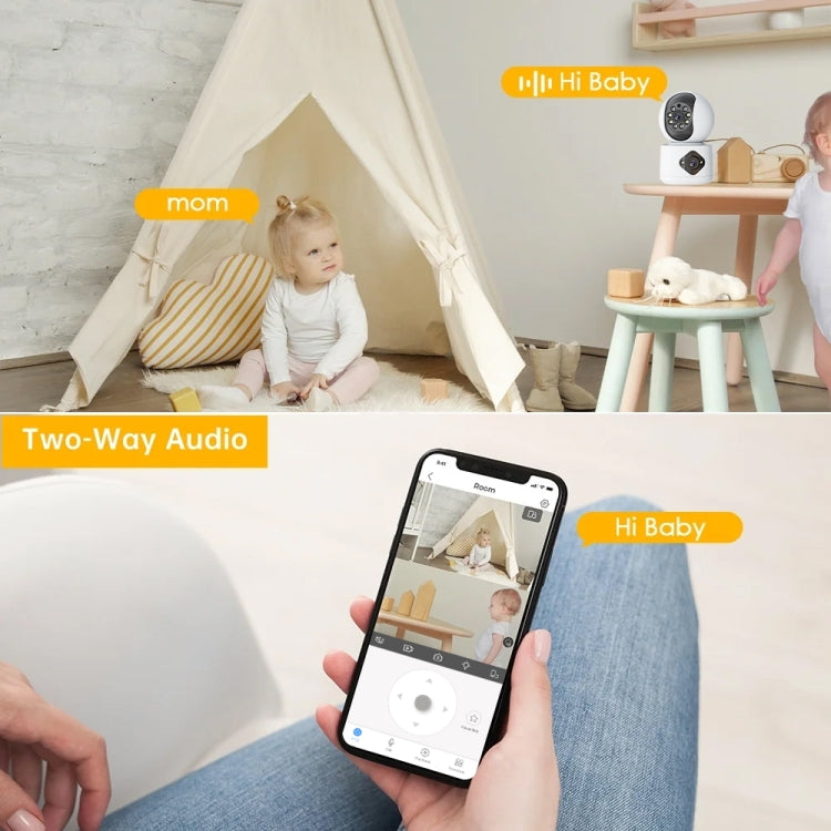 Y6204 4MP Zoom HD Indoor Waterproof Smart WiFi Camera, UK Plug, EU Plug, US Plug, AU Plug