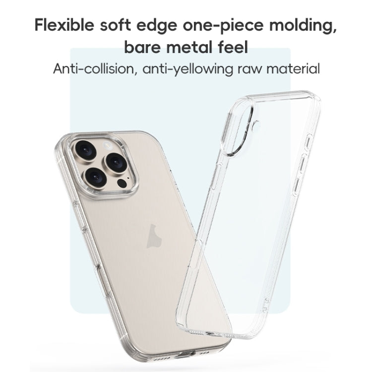 ZGA Clear TPU Shockproof Phone Case, For iPhone 16 Pro Max, For iPhone 16 Pro, For iPhone 16 Plus, For iPhone 16, For iPhone 15 Pro Max, For iPhone 15 Pro, For iPhone 15 Plus, For iPhone 15