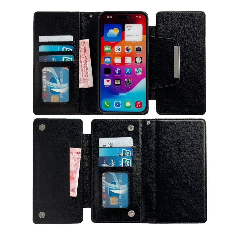 Multifunctional Seven Cards Wallet Leather Phone Case, For iPhone 15 Plus, For iPhone 15, For iPhone 14 Plus, For iPhone 14, For iPhone 14 Pro, For iPhone 14 Pro Max