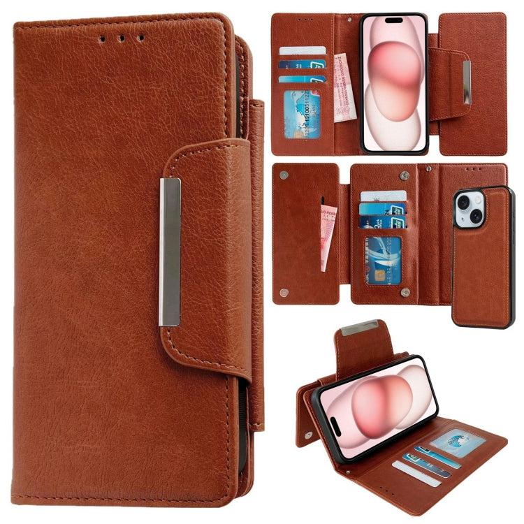 Multifunctional Seven Cards Wallet Leather Phone Case, For iPhone 15 Plus, For iPhone 15, For iPhone 14 Plus, For iPhone 14, For iPhone 14 Pro, For iPhone 14 Pro Max