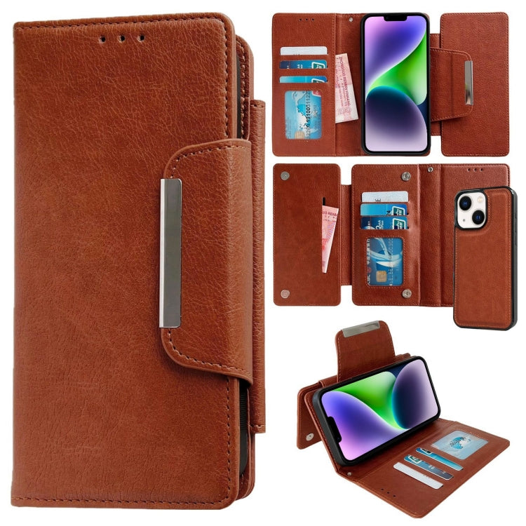 Multifunctional Seven Cards Wallet Leather Phone Case, For iPhone 15 Plus, For iPhone 15, For iPhone 14 Plus, For iPhone 14, For iPhone 14 Pro, For iPhone 14 Pro Max