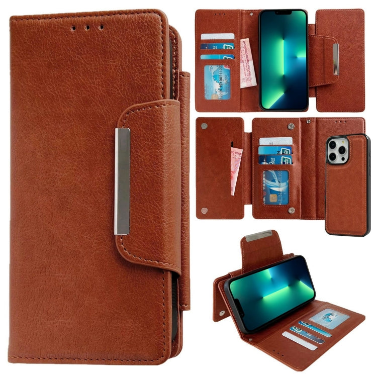 Multifunctional Seven Cards Wallet Leather Phone Case, For iPhone 13 Pro Max, For iPhone 13 Pro, For iPhone 13, For iPhone 12 / 12 Pro, For iPhone 12 Pro Max