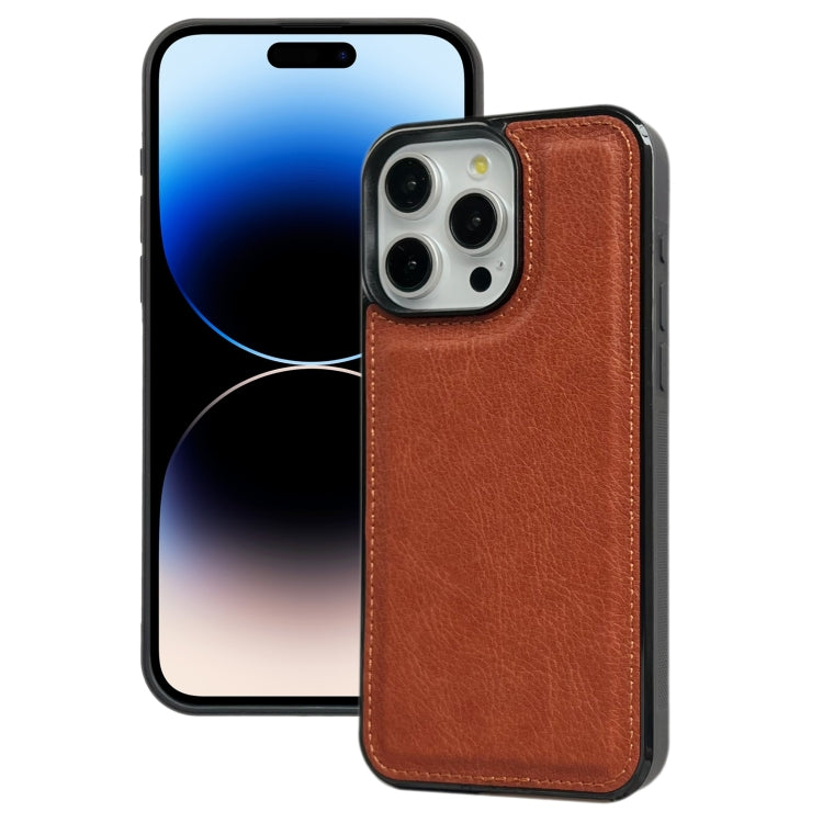 Cowhide Texture Back Cover Phone Case, For iPhone 15 Plus, For iPhone 15, For iPhone 14 Plus, For iPhone 14, For iPhone 14 Pro, For iPhone 14 Pro Max