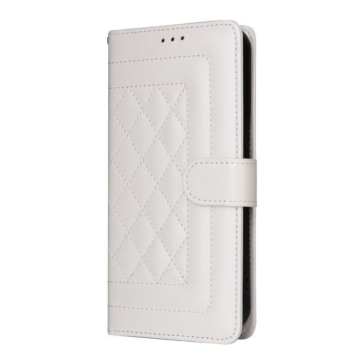 Diamond Lattice Leather Flip Phone Case, For iPhone 8 Plus / 7 Plus