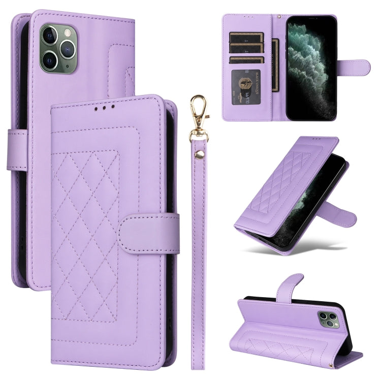 Diamond Lattice Leather Flip Phone Case, For iPhone 11 Pro, For iPhone XS / X, For iPhone XR, For iPhone XS Max