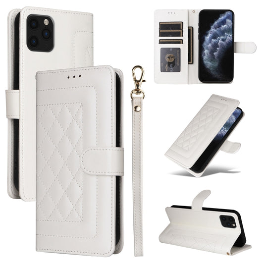 Diamond Lattice Leather Flip Phone Case, For iPhone 11 Pro Max, For iPhone 11, For iPhone 11 Pro