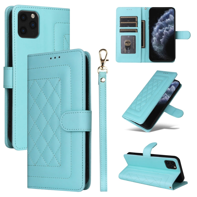 Diamond Lattice Leather Flip Phone Case, For iPhone 12 / 12 Pro, For iPhone 12 Pro Max, For iPhone 11 Pro Max, For iPhone 11