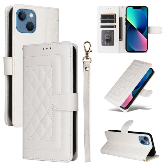 Diamond Lattice Leather Flip Phone Case, For iPhone 13, For iPhone 12 / 12 Pro, For iPhone 12 Pro Max