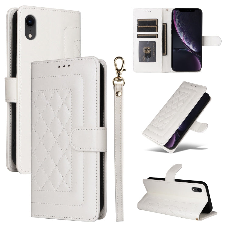 Diamond Lattice Leather Flip Phone Case, For iPhone 11 Pro, For iPhone XS / X, For iPhone XR, For iPhone XS Max