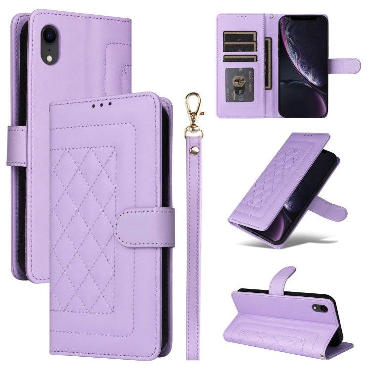 Diamond Lattice Leather Flip Phone Case, For iPhone 11 Pro, For iPhone XS / X, For iPhone XR, For iPhone XS Max