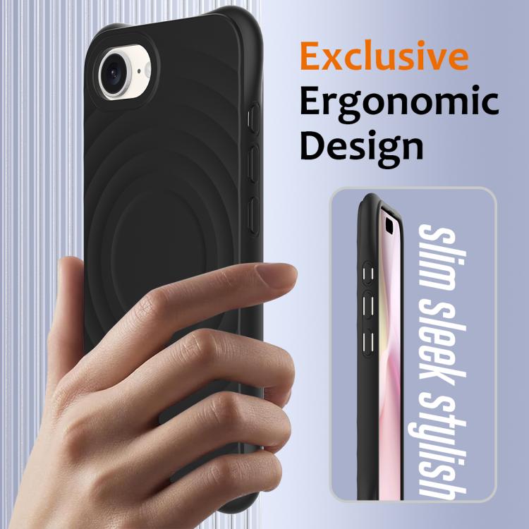 Wave Texture MagSafe Magnetic Liquid Silicone Phone Case