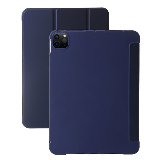 Three-fold Holder Flip Tablet Leather Case, For iPad Pro 13 2024, For iPad Pro 11 2024