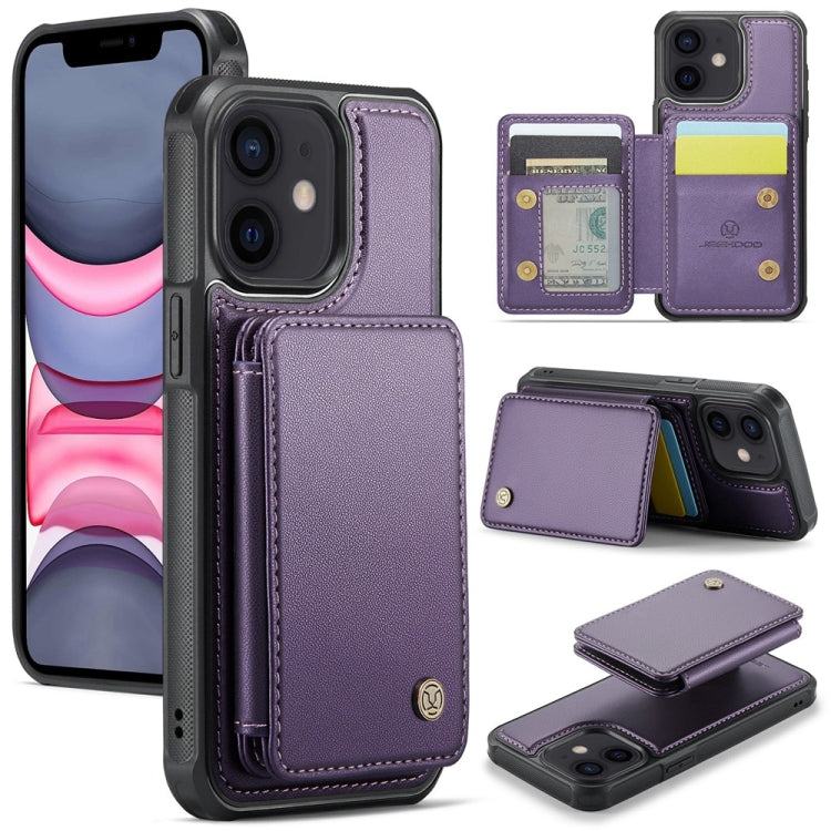 JEEHOOD J05 Business Magnetic Style RFID Leather Phone Case, For iPhone 11, For iPhone 11 Pro, For iPhone X / XS, For iPhone 8 Plus / 7 Plus / 6 Plus