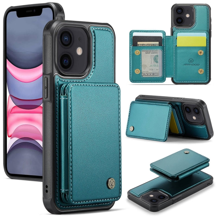 JEEHOOD J05 Business Magnetic Style RFID Leather Phone Case, For iPhone 11, For iPhone 11 Pro, For iPhone X / XS, For iPhone 8 Plus / 7 Plus / 6 Plus