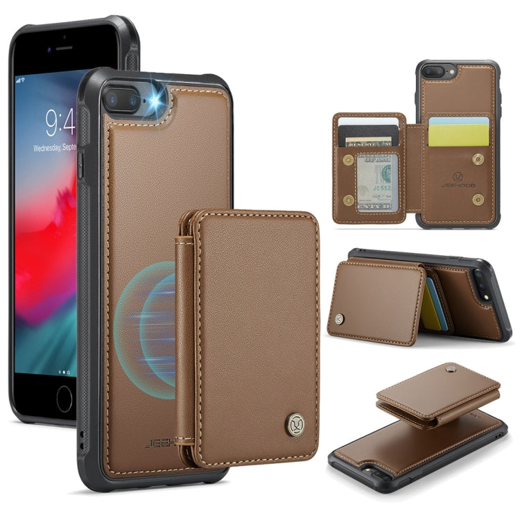 JEEHOOD J05 Business Magnetic Style RFID Leather Phone Case, For iPhone 11, For iPhone 11 Pro, For iPhone X / XS, For iPhone 8 Plus / 7 Plus / 6 Plus