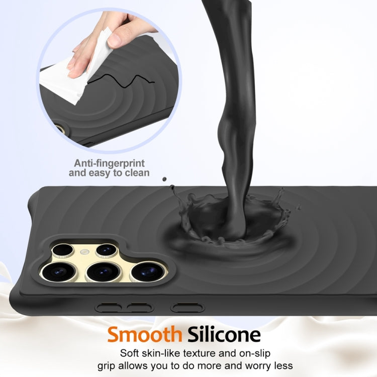 Wave Texture MagSafe Magnetic Liquid Silicone Phone Case