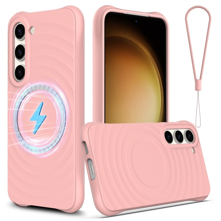 Wave Texture MagSafe Magnetic Liquid Silicone Phone Case